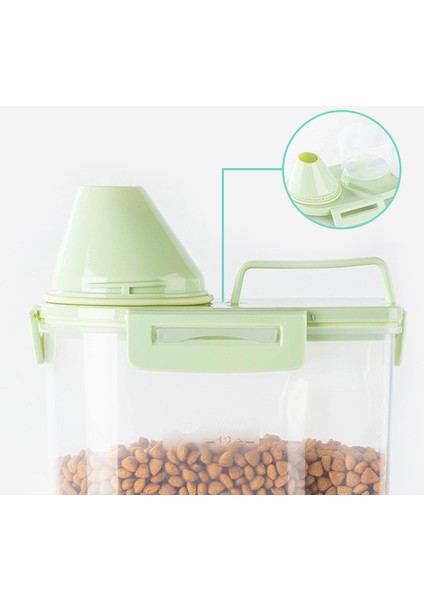 Pembe Tarzı 16.5CMX15.5CMX11CM Köpek Kasesi Kedi Kasesi Kova Pet Daha Büyük Kapasiteli Kutular Konteynerler Gıda Saklama Varil Ölçü Kupası Kutu Kutusu Kutuları (Yurt Dışından) fırsatları