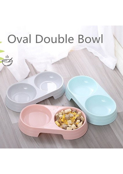 A Tipi Mavi Stili Kediler ve Köpekler Için Çift Kase Plastik Mama ve Su Kabı (Yurt Dışından) fiyatları