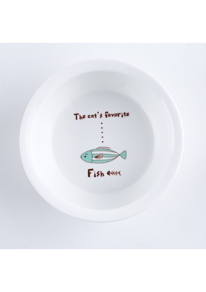 Yeşil Balık Tarzı Seramik Kedi Kasesi Köpek Kasesi Tek ve Çiftli Hayvan Kasesi Kedi Köpek Su Kasesi Standlı Yiyecek Kabı Evcil Hayvan Malzemeleri (Yurt Dışından)