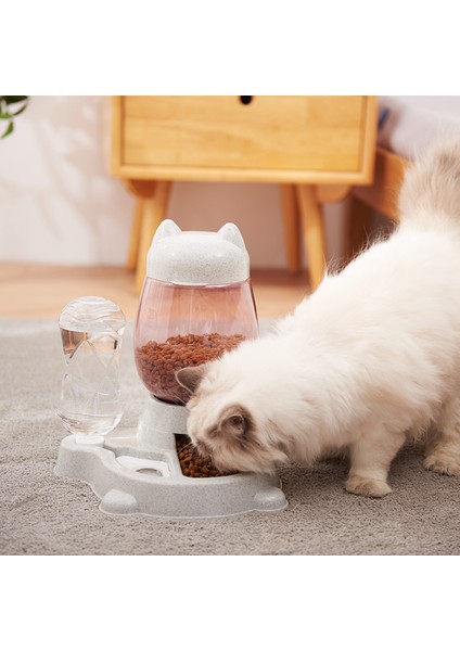 Pembe Tarzı 2.2l Pet Köpek Kedi Otomatik Su Kasesi Köpekler Içme Suyu 528ML Şişe Yavru Kase Yavaş Yeme Kap Konteyner Malzemeler (Yurt Dışından) fiyatları