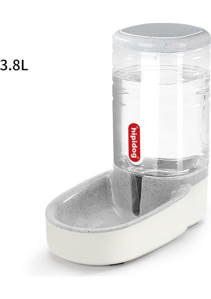 Gri Içme Suyu Stili 3.8 L Pet Otomatik Yem Kabı Köpek Yem Dağıtıcı Kedi Su Dağıtıcı Büyük Kapasiteli Yem Su Dispanseri Büyük Kapasiteli Pet Kapları (Yurt Dışından)