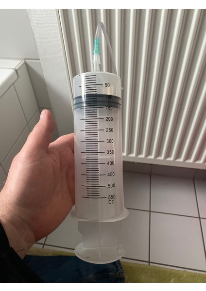 550CC Hortumsuz Stil 500ML Büyük Kapasiteli Şırınga Yeniden Kullanılabilir Pompa Ölçüm ve Hortum Çizim Mürekkep Pet Sıvı Yağ Tutkal Uygulayıcı Için (Yurt Dışından)