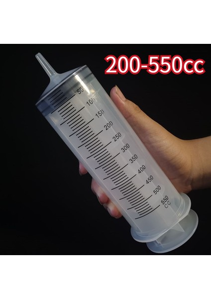 550CC Hortumsuz Stil 500ML Büyük Kapasiteli Şırınga Yeniden Kullanılabilir Pompa Ölçüm ve Hortum Çizim Mürekkep Pet Sıvı Yağ Tutkal Uygulayıcı Için (Yurt Dışından)
