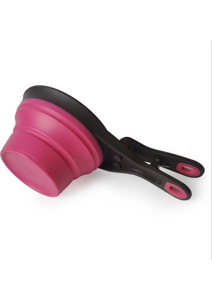 Pembe Stil L Beden 1 Adet Katlanabilir Pet Kase Yiyecek Kaşığı Katlanabilir Yiyecek Torbası Su Kasesi Ölçme Kupası Köpek Yiyecek Kaşığı (Yurt Dışından)