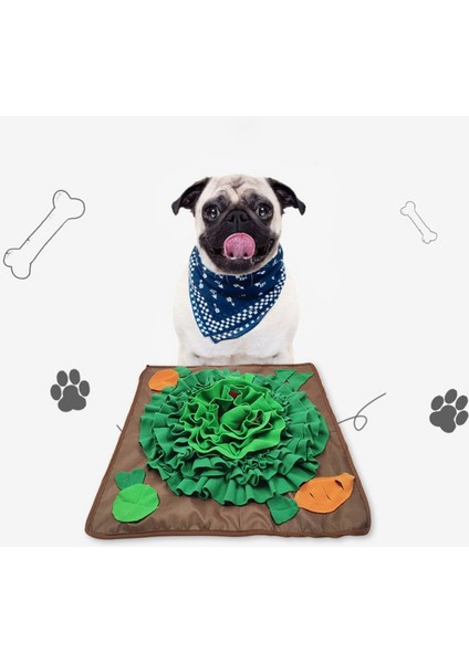 Kahverengi Tarzı Köpek Burun Kokusu Mat Eğitim Koklama Bulmaca Oyunu Yavaş Yem Kabı Mama Dağıtıcı Yıkanabilir Yavru Halı (Yurt Dışından) modelleri