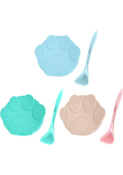 Bl Tarzı 3'ü 1 Arada Yeniden Kullanılabilir Evcil Hayvan Yem Kapağı Silikon Köpekler Kediler Saklama Kutusu Kapak Mühür Kapak Evcil Hayvan Malzemeleri 8.9cm.3cm.5cm Için Uygun (Yurt Dışından) modelleri
