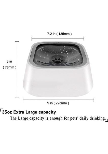Gri Tarzı 1.5l Köpek Su Kabı Makinesi Taşınabilir Yüzen Kase Kedi Su Kabı Yavaş Su Dağıtıcı Taşma Karşıtı Evcil Hayvan Içme Aparatı 24 Saatte (Yurt Dışından) fırsatları