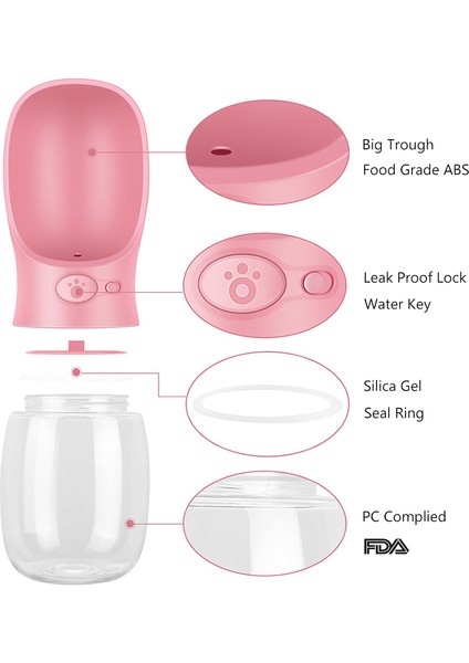 500ML Mavi Stil Ev Hayvanı Su Şişesi Köpek Kedi Taşınabilir Seyahat Bardakları Açık Su Içme Kasesi ml Küçük Büyük Köpekler Evcil Hayvan Ürünleri (Yurt Dışından) fırsatları