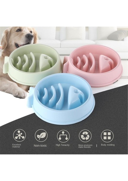 No.16 Tarzı Resim Gösterisi Olarak Evcil Hayvan Yavaş Yeme Kemik Şekilli Köpek Kasesi Köpek Yem Kabı Tıkanıklık Önleyici Sağlıklı Etkileşimli Yavru Yem Tabakları (Yurt Dışından) modelleri