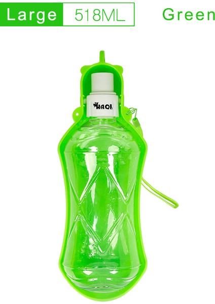 518 ml Yeşil Stil Katlanabilir Plastik Evcil Hayvan Köpek Su Şişesi Kediler Seyahat Yavru Içme Kase Kupası Açık Evcil Hayvanlar Su Dağıtıcısı (Yurt Dışından)