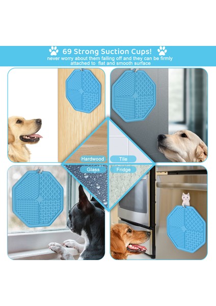 Mavi Stil Köpekler ve Kediler Için Silikon Yalama Matı Lekeli Yalama Padı (Yurt Dışından) indirimleri