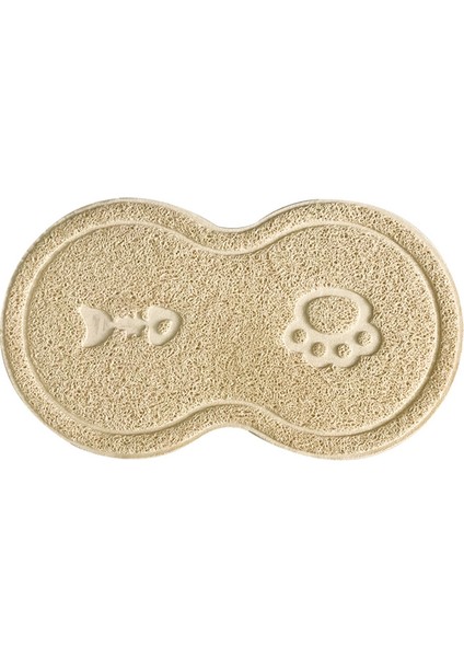 Beyaz Stil Pvc Placemat Kedi Kase Mat Köpek Pet Su Yiyecek Tabağı Temiz Zemin Damla (Yurt Dışından)