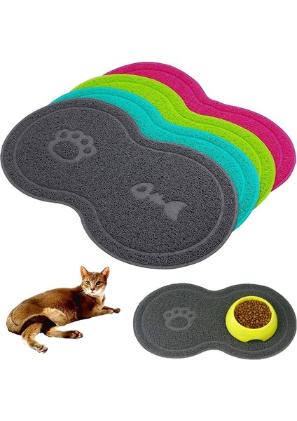 Beyaz Stil Pvc Placemat Kedi Kase Mat Köpek Pet Su Yiyecek Tabağı Temiz Zemin Damla (Yurt Dışından) fırsatları