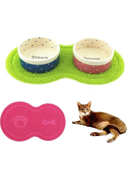 Beyaz Stil Pvc Placemat Kedi Kase Mat Köpek Pet Su Yiyecek Tabağı Temiz Zemin Damla (Yurt Dışından) indirimleri