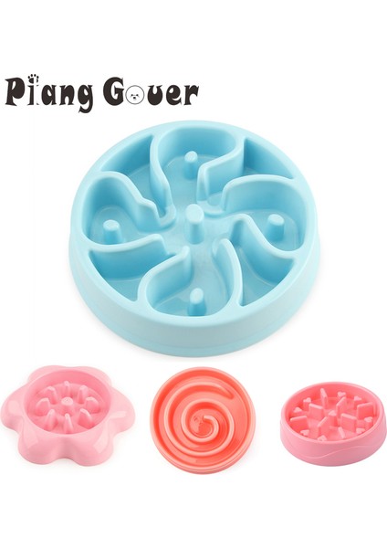 Çiçek Mavisi Tarzı Stil Köpek Kasesi Boğulma Karşıtı Yavaş Yeme Köpek Kasesi Beslenme Kabı Pet Kase Pet Malzemeleri (Yurt Dışından) modelleri