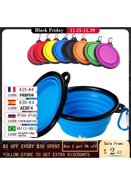 Sarı Stil 350ML (13X9X5.5CM) Katlanabilir Silikon Seyahat Köpek Kasesi Yürüyüş Taşınabilir Su Kasesi Küçük Orta Köpek Kedisi Kase Pet Yemek Kabı (Yurt Dışından) indirimleri