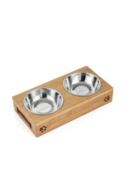 Paslanmaz Iki Stil S Beden Ev Evcil Paslanmaz Çelik Seramik Yem ve Içme Kapları Kombinasyonu ile Köpek Kedi Yavrusu Için Bambu Çerçeveli (Yurt Dışından) indirimleri