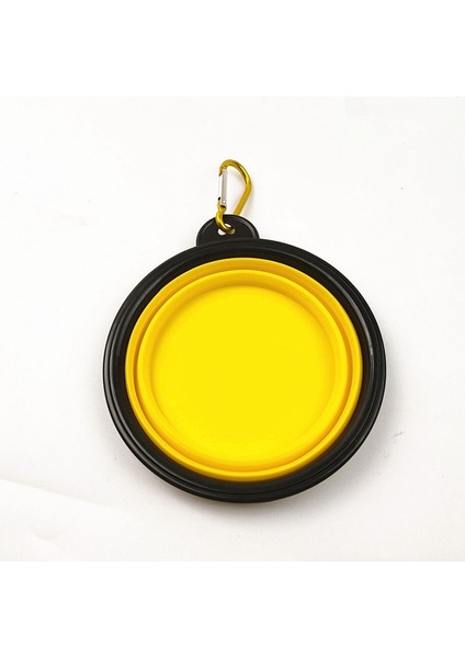 Sarı Stil 350 ml Köpek Kase Katlanabilir Silikon Açık Seyahat Mama Kabı Evcil Hayvan Aksesuarları Cachorro Bebedero Gato Perro Chiens (Yurt Dışından)