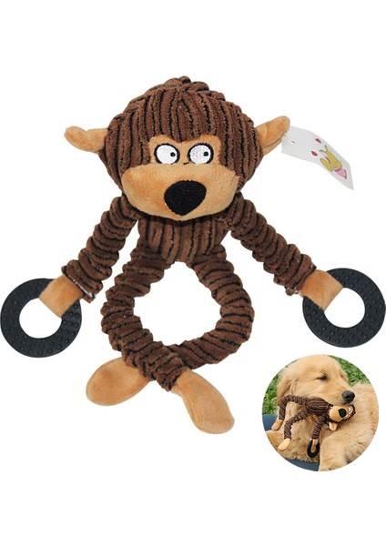 Maymun Stili S Beden Küçük ve Büyük Köpekler Için Dayanıklı Ördek Sesli Oyuncaklı Köpek Oyuncağı - Evcil Hayvan Malzemeleri (Yurt Dışından)