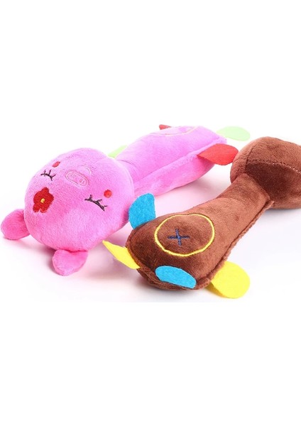 C Stili Sevimli Çizgi Film Hayvan Oyuncak Peluş Köpek Kedi Evcil Hayvan Çiğneme Sıkıştırma Sesi Komik Polar Dayanıklılık Çiğneme Diş Oyuncağı Tüm Evcil Hayvanlar Için Uygun (Yurt Dışından) indirimleri