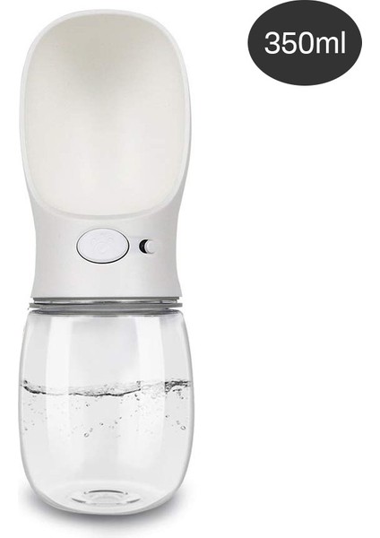 A-Beyaz Tarzı 350 ml Köpekler Için Taşınabilir Su ve Yem Kabı Pet Köpek Su Şişesi Kase Açık Seyahat Içme Kase Köpekler Için Su Kabı (Yurt Dışından)