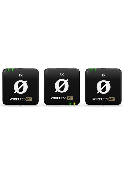 Wireless Me Dual Iki Vericili Kompakt Telsiz Mikrofon Sistemi (Siyah)