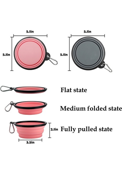 No.11 Stili Boyut 350ML 350ML Katlanabilir Köpek Kasesi Pet Silikon Kase Dış Mekan Seyahat Taşınabilir Yavru Mama Kabı Boğulma Kabı Önleme Kabı (Yurt Dışından) modelleri