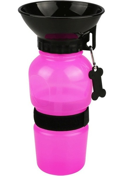 Pembe Tarzı Evcil Köpekler Için Sıkıştırma Tipi Taşınabilir Su Kabı Pet Ürünü (Yurt Dışından)