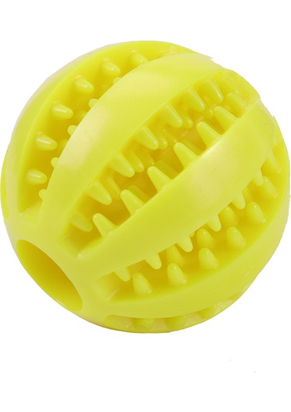 Sarı Stil Köpek Oyuncakları Lastik Top Diş Temizleme Elastikiyet Küçük Büyük Köpek Oyuncakları Lastik Pet Top Atıştırmalık Topu (Yurt Dışından)