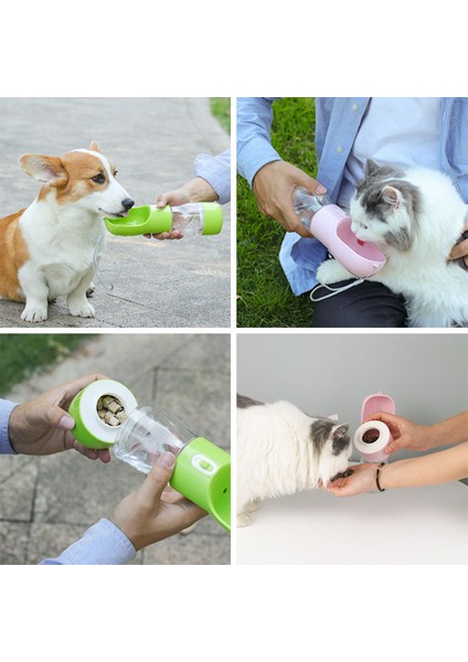 Katı Pembe Tarzı Köpek Suyu Şişesi Taşınabilir Evcil Hayvanlar Için Mama ve Su Kabı Su Doldurma Kabı Küçük Köpek Kedi Aksesuarları Için (Yurt Dışından) modelleri