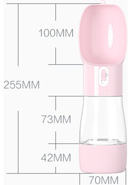 Katı Pembe Tarzı Köpek Suyu Şişesi Taşınabilir Evcil Hayvanlar Için Mama ve Su Kabı Su Doldurma Kabı Küçük Köpek Kedi Aksesuarları Için (Yurt Dışından) fırsatları