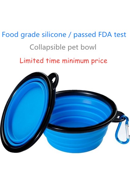 Kırmızı Stil Evde ve Seyahatte Kullanıma Uygun Kedi ve Köpekler Için Taşınabilir Katlanabilir Silikon Mama ve Su Kabı 1 Adet (Yurt Dışından) modelleri