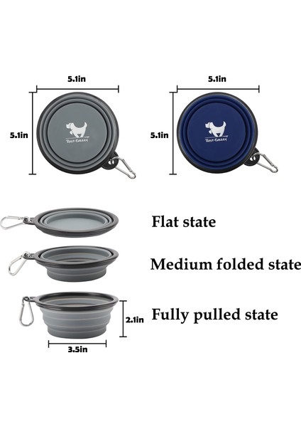 Siyah Gül Tarzı 350ML 2 Paket Katlanabilir Köpek Kapları Seyahat Evcil Hayvan Taşınabilir Su Kabı Için Köpekler Için Kase Seyahat Yürüyüş ile 2 Karabina (Yurt Dışından) fiyatları