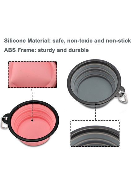 Siyah Stil 350ML Furrybaby 350MLML Katlanabilir Köpek Kapları Seyahat Için Köpek Taşınabilir Su Kabı Kamp Yemek Kedisi Için Mama Kapları (Yurt Dışından) fırsatları