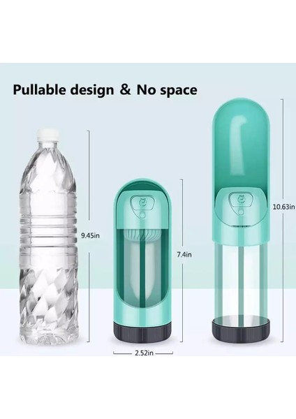 2 Adet Filtre P Stili Taşınabilir Pet Köpek Su Şişesi 300ML Içme Kabı Küçük Orta Büyük Köpekler Için Su Dağıtıcısı Kedi Köpekler Dış Mekan Şişeleri (Yurt Dışından) fiyatları