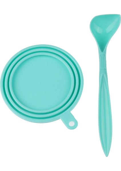 Yeşil Stil 3ü 1 Arada Yeniden Kullanılabilir Pet Mama Kapağı Silikon Köpekler Kediler Saklama Kutusu Kapak Kapak Mühür Kapak Pet Malzemeleri Uygun (Yurt Dışından)