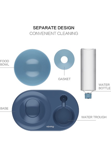 Beyaz Stil M Beden Evcil Hayvan Kasesi Çift Kedi Kasesi Köpek Kasesi Yükseltilmiş Stand ile Kedi Kasesi Kedi ve Köpekler Için Mama Kasesi Pet Ürünleri (Yurt Dışından) modelleri