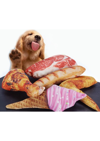 Uzun Ekmek Tarzı Xs-Uzunluk 10CM Küçük Köpekler Için Isırılmaz Oyuncaklı Squeaky Yavru Oyuncakları Diş Temizleyen Köpek Aksesuarları Mascota Pet Ürünleri Ropa Para Perro (Yurt Dışından) fırsatları