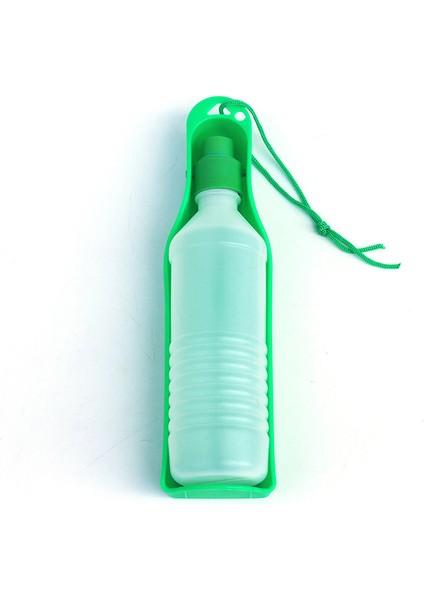 Yeşil Stil 500ML 250 ml Pet Köpek Su Şişesi Plastik Taşınabilir Su Şişesi Evcil Hayvanlar Için Dış Mekan Seyahat Içme Kase Katlanabilir (Yurt Dışından)