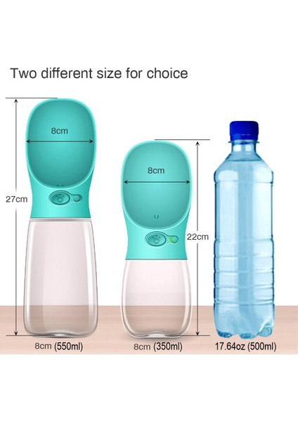 A-Mavi Tarzı 550ML Köpekler Için Taşınabilir Su ve Yem Kabı Pet Köpek Su Şişesi Kase Açık Seyahat Içme Kase Köpekler Için Su Kabı (Yurt Dışından) modelleri