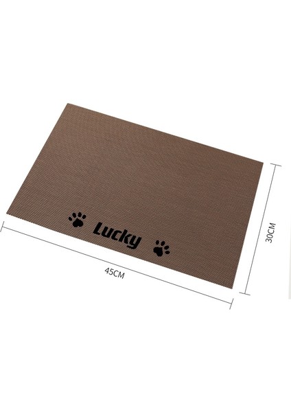 Renkli Bej Tarzı 45CMX30CM Dadugo Kişiselleştirilmiş Pet Kase Matı Su Geçirmez Köpek Yer Matı Köpekler Için Özel Isimli Pet Yiyecek Pedi Kase Içme Matı (Yurt Dışından) fırsatları