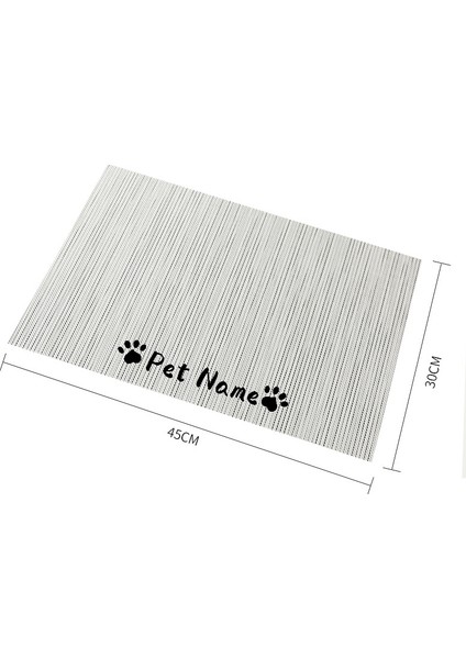 Renkli Bej Tarzı 45CMX30CM Dadugo Kişiselleştirilmiş Pet Kase Matı Su Geçirmez Köpek Yer Matı Köpekler Için Özel Isimli Pet Yiyecek Pedi Kase Içme Matı (Yurt Dışından) indirimleri