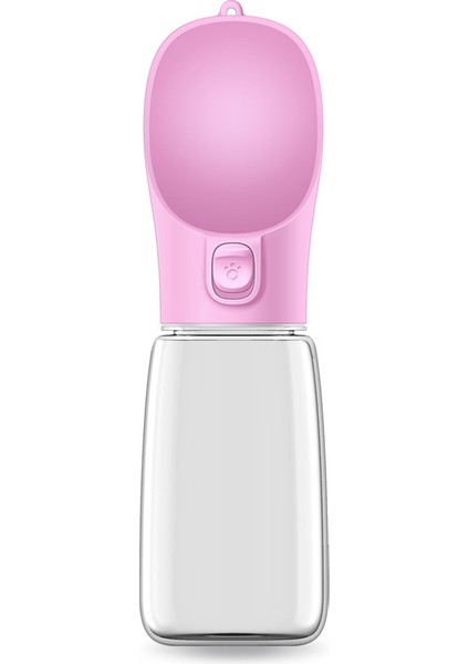 Pembe Tarzı 550ML Taşınabilir Köpek Su Şişesi Küçük Büyük Köpekler Kase Açık Yürüyüş Yavru Pet Seyahat Su Şişesi Kedi Içme Kase Köpek Malzemeleri (Yurt Dışından)