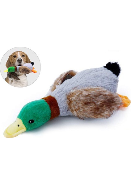 B Tarzı Gülümseyen Peynir Peluş Simülasyon Ördek Yeşilbaş Ördek Squeaky Köpek Oyuncakları Orta ve Büyük Boy Köpekler Için Uygundur Fransız Boğa (Yurt Dışından)