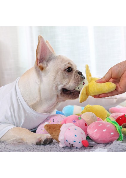 Kahverengi Çörek Tarzı Salyangoz Evi Peluş Sıkıcı Kemik Köpek Oyuncağı, Dişe Dayanıklı Temiz Köpek Evcil Hayvan Malzemeleri Yumuşak Muz Havuç Sebze Isırık Yavru Eğitim Oyuncak (Yurt Dışından)