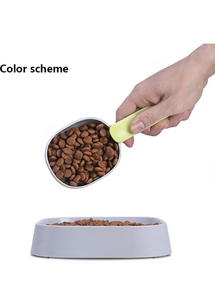 Pembe Kahve Stili Köpek Kedi Için Evcil Hayvan Mama Kupası Tartı Kaşığı Ölçüm Kapası Taşınabilir Mama Malzemeleri (Yurt Dışından) fırsatları