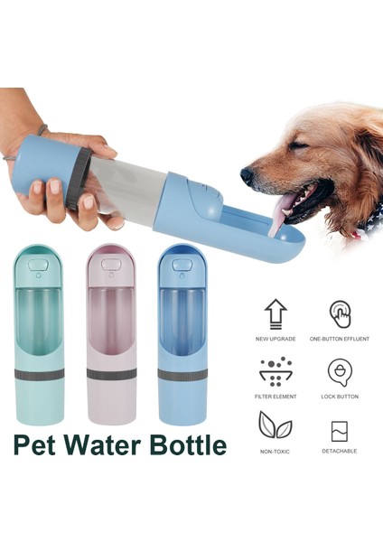 Sarı Filtre Tarzı Taşınabilir Pet Köpek Su Şişesi 300 ml Içme Kabı Küçük Büyük Köpekler Için Su Dağıtıcı Kedi Köpekler Dış Mekan Şişeleri (Yurt Dışından) modelleri