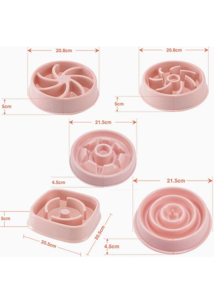 No.22 Tarzı Tek Boyut Yavaş Yeme Köpek Kasesi - Kedi ve Diğer Evcil Hayvanlar Için Yavaş Yeme Kabı (Yurt Dışından) modelleri