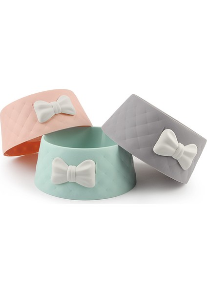 Pembe Tarzı Evcil Köpek Kedi Yavru Sevimli Kurdele Tasarımlı Mama Kabı - Turkish (Yurt Dışından) fırsatları