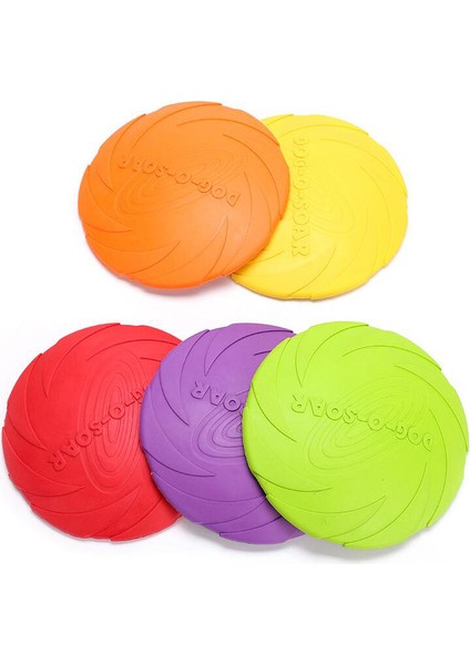 Kırmızı Stil Çap 15CM Esnek Kauçuk Uçan Disk Köpek Oyuncakları 4 Renk Yüzen Katlanabilir Uçurtma Diski Etkileşimli Eğitim Pet Köpek Malzemeleri (Yurt Dışından)